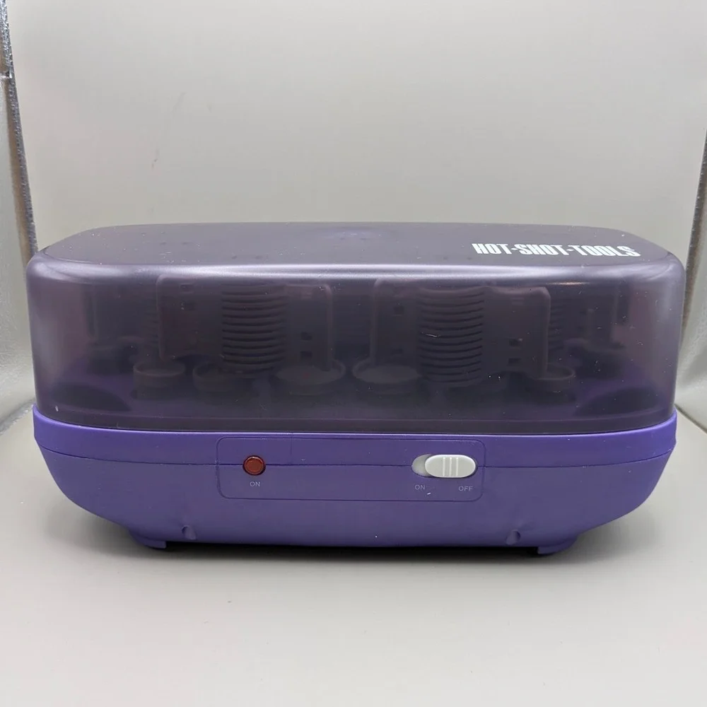 Hot Shot Tools S510352 Purple Ceramic Hot Roller Set with 20 Rollers and Clips